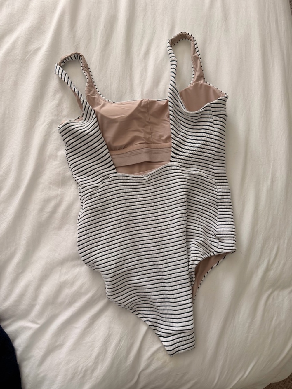 Waterside Square-Neck One-Piece Swimsuit *Smocked B/C Cup Medium Bum Coverage - Picture 3 of 4